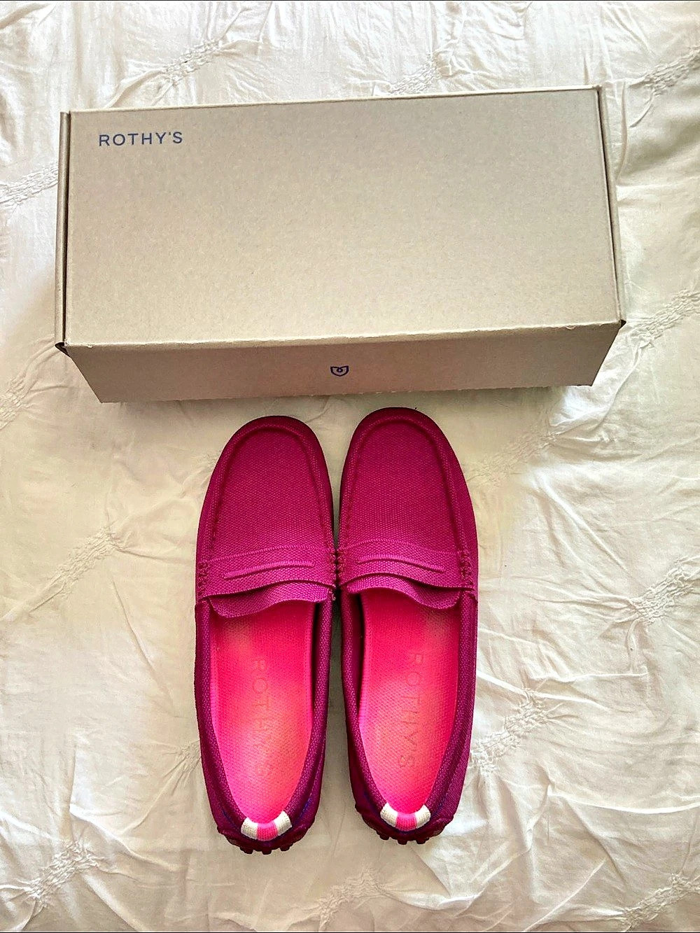 Rothy's The Driving Loafer in Raspberry Size 9.5